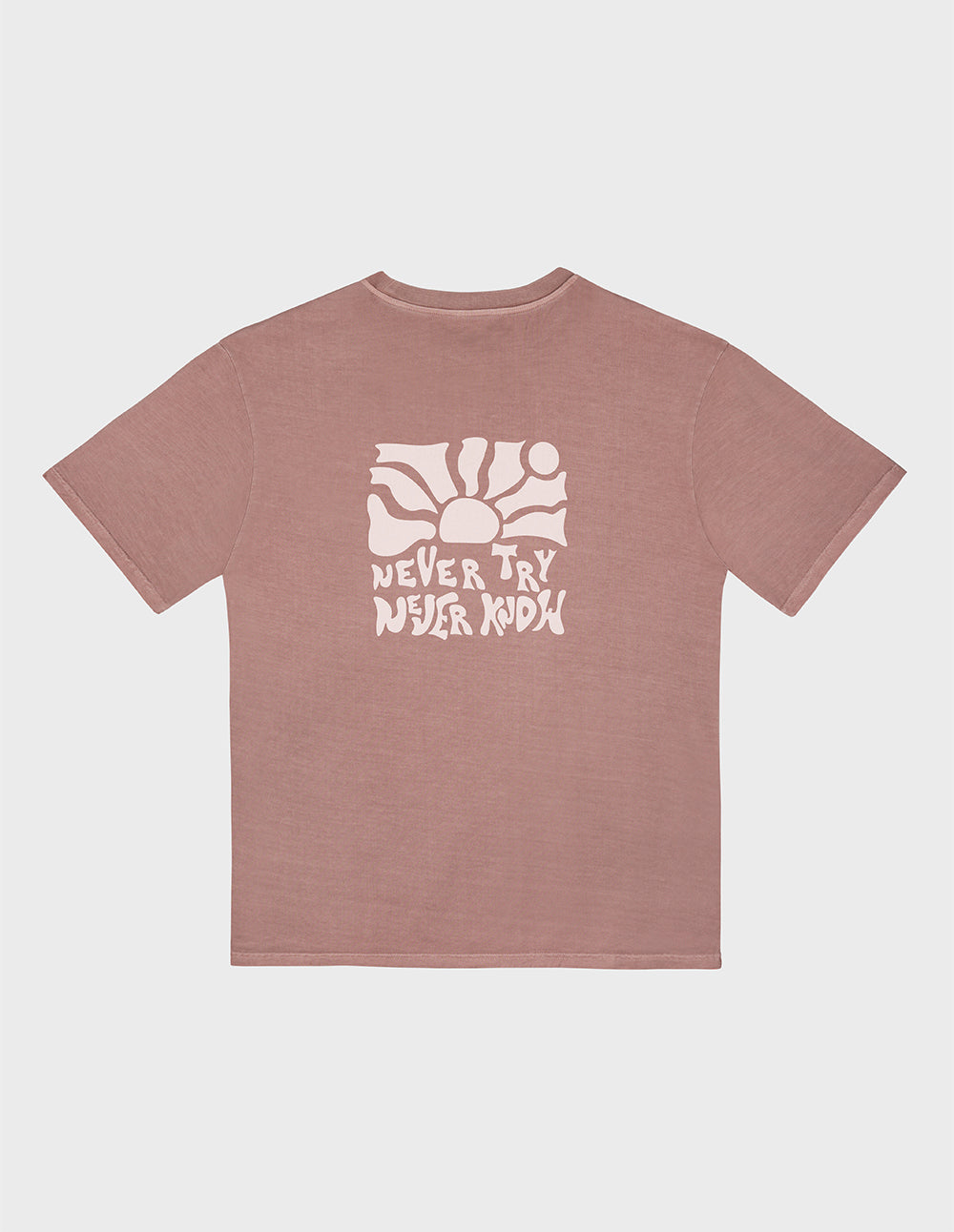 NEVER TRY CORAL CAMISETA