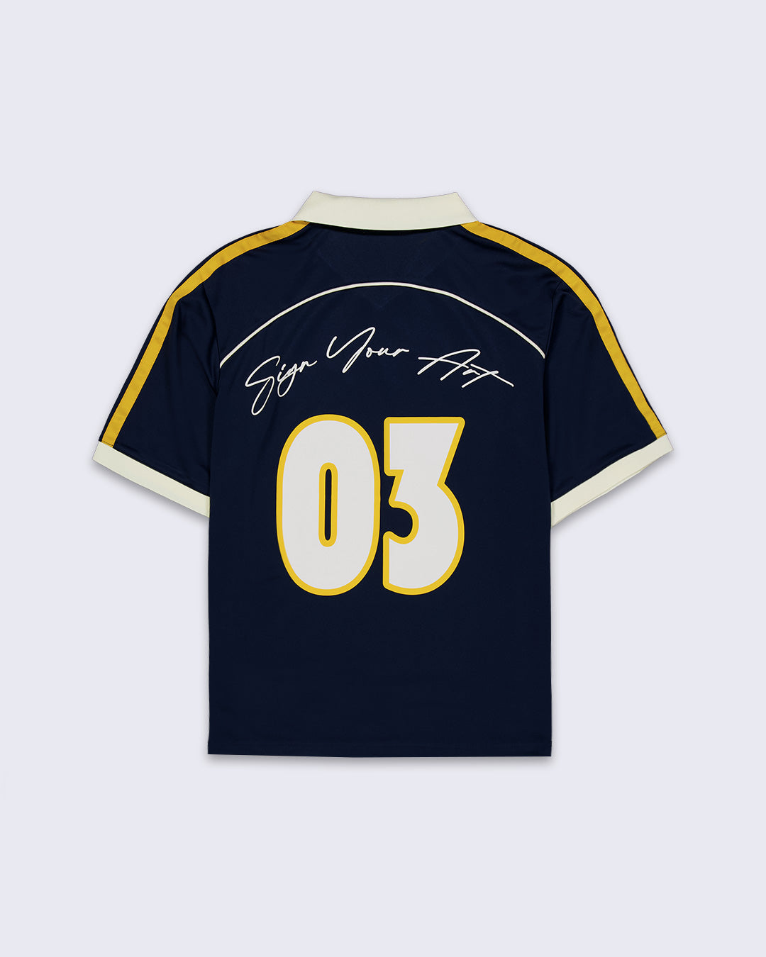 Navy Ink Football Tee