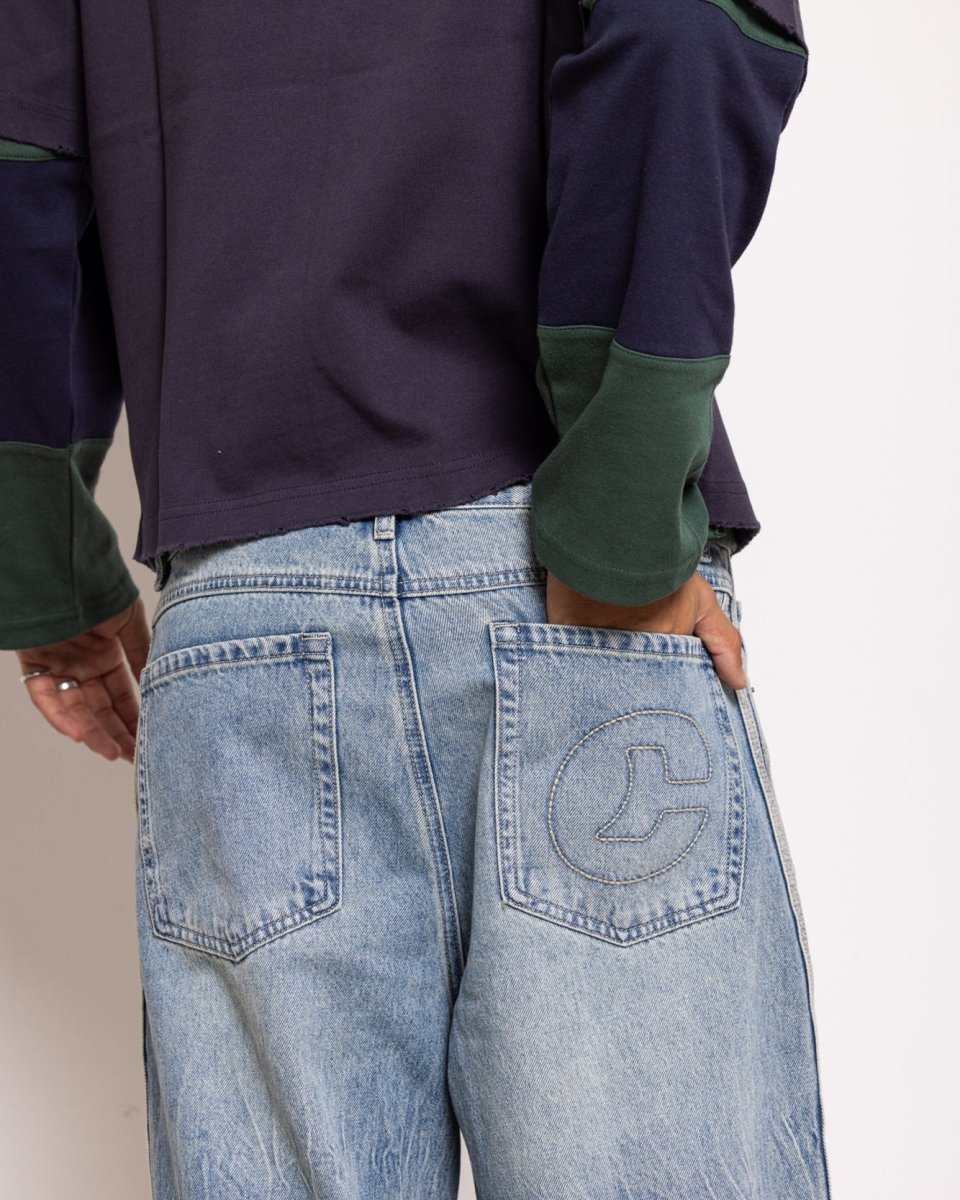 Loose Navy Jeans