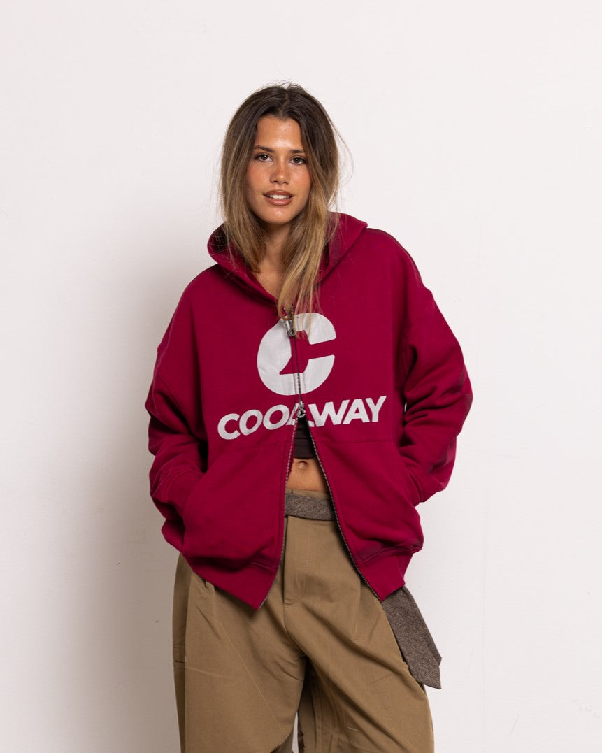 Break wine zipper hoodie | Coolway Sneakers Brand