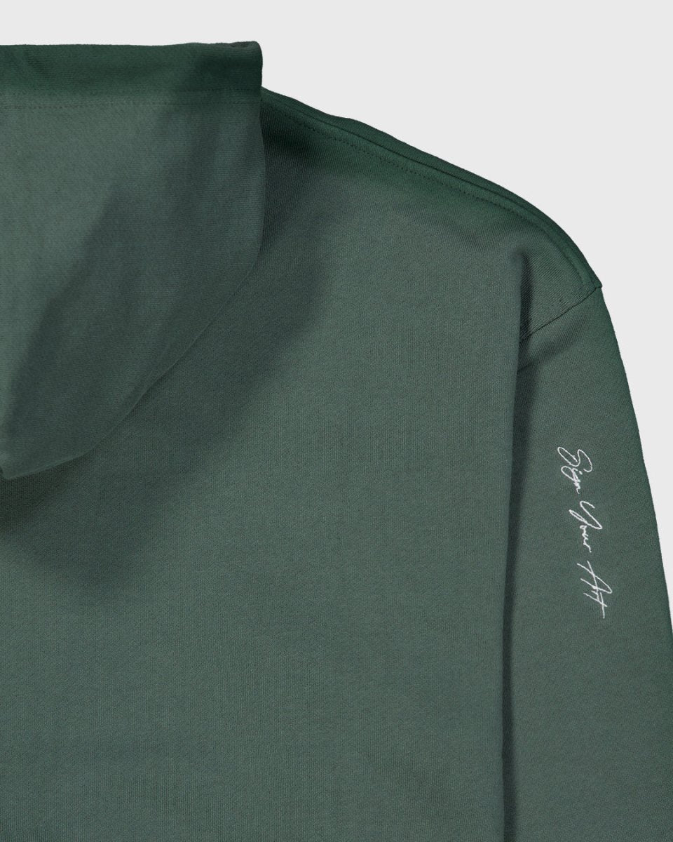 Green Zipped Hoodie