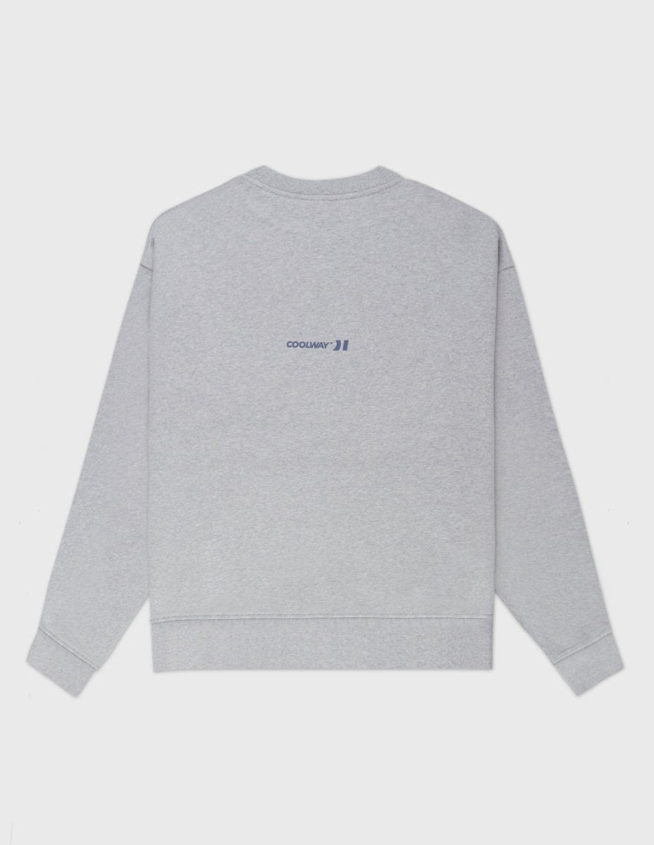 Straight Grey Crewneck