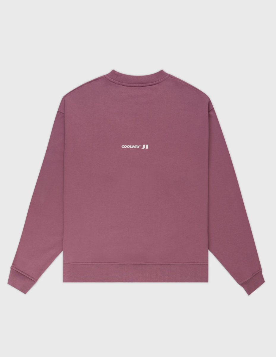Straight Burgundy Crewneck