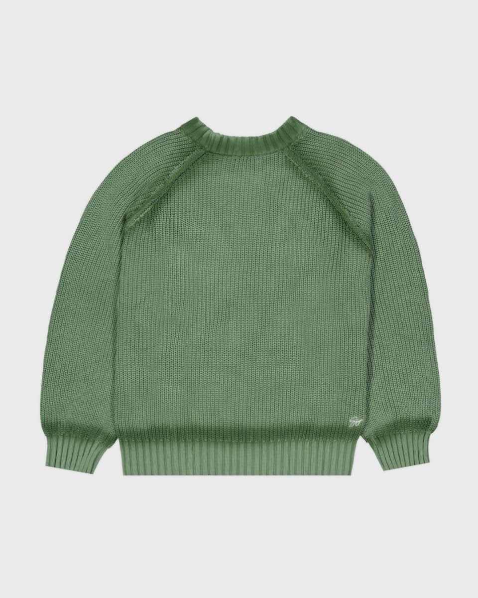 Green knit sweater | Coolway Sneakers Brand
