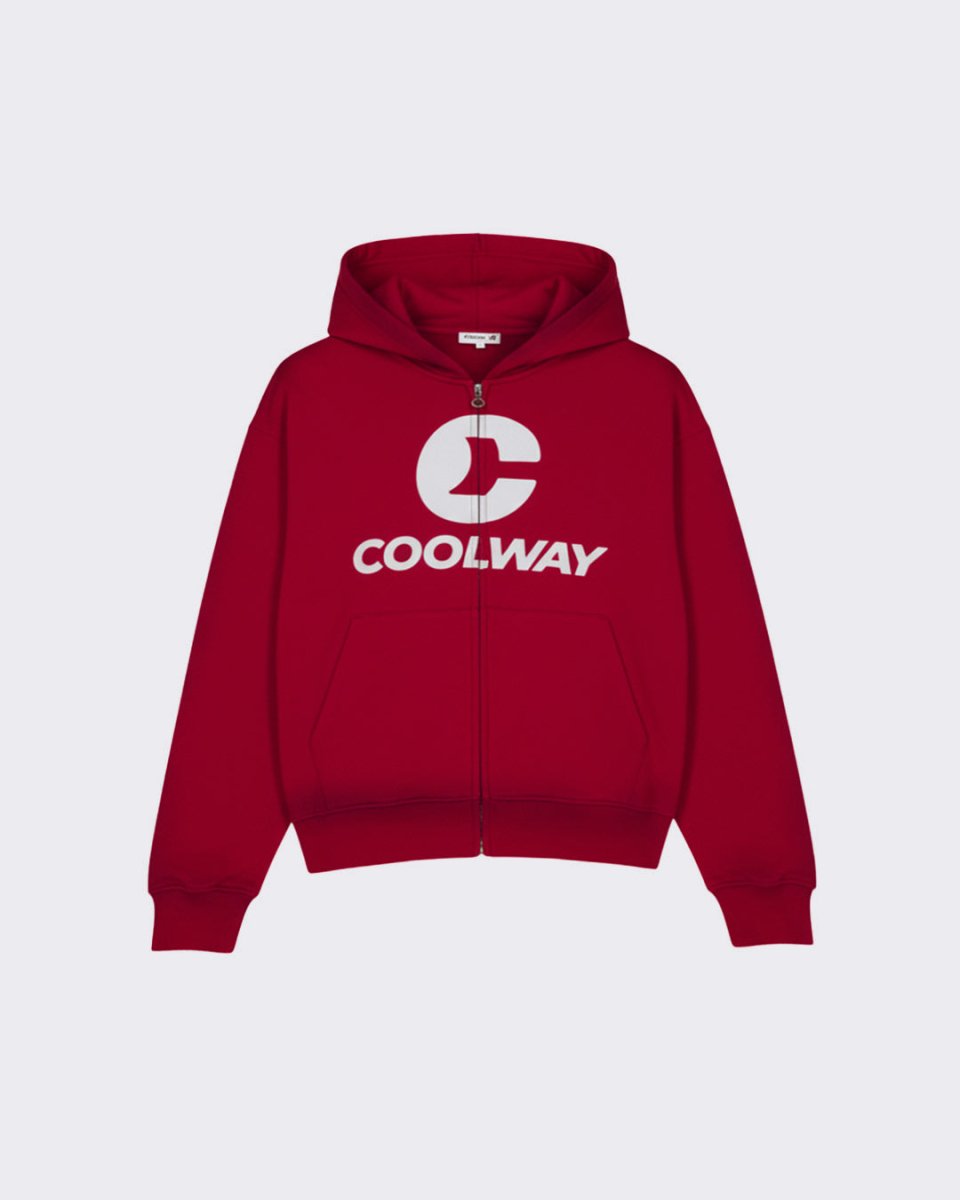 Break wine zipper hoodie | Coolway Sneakers Brand