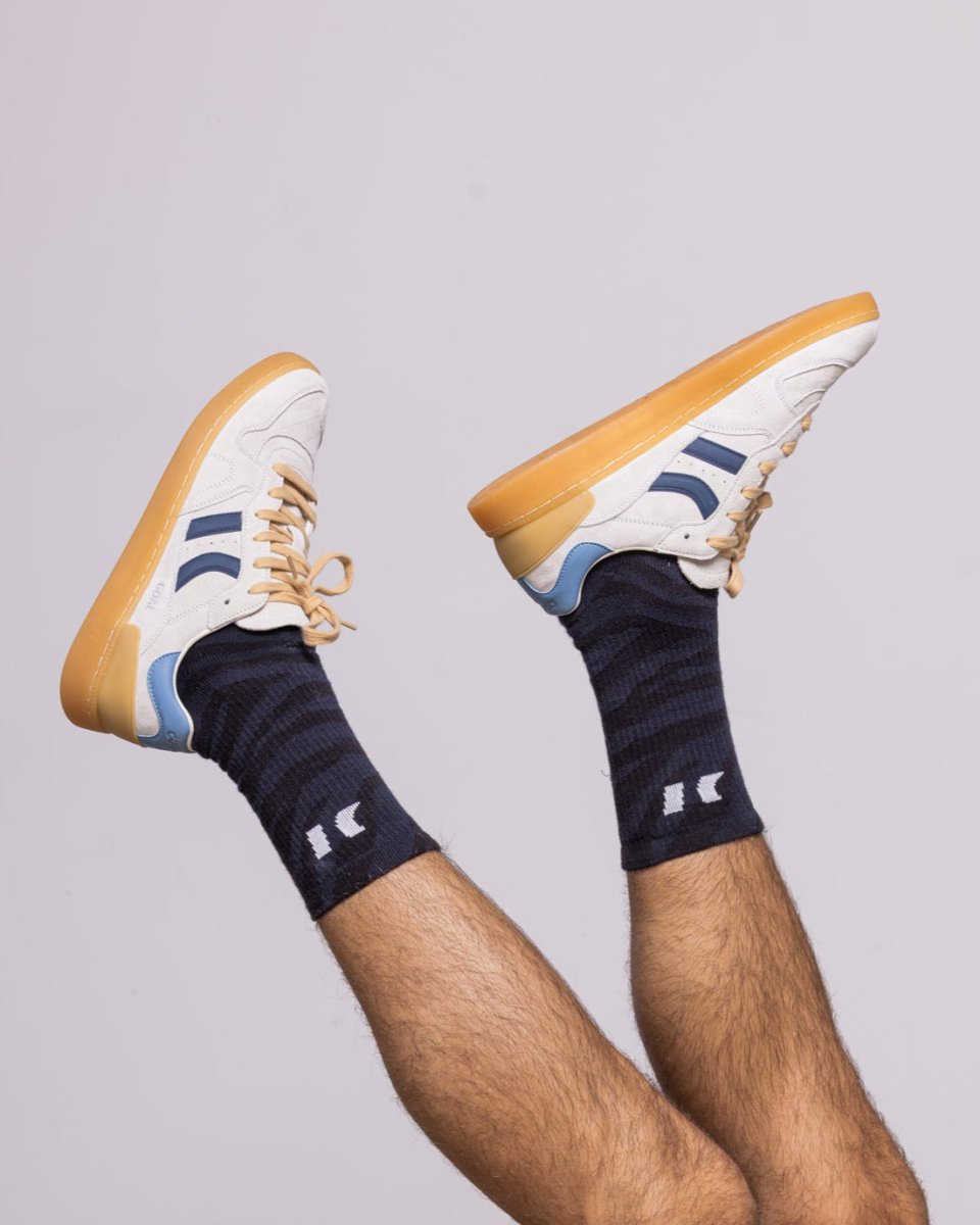 Zebra black socks | Coolway Sneakers Brand