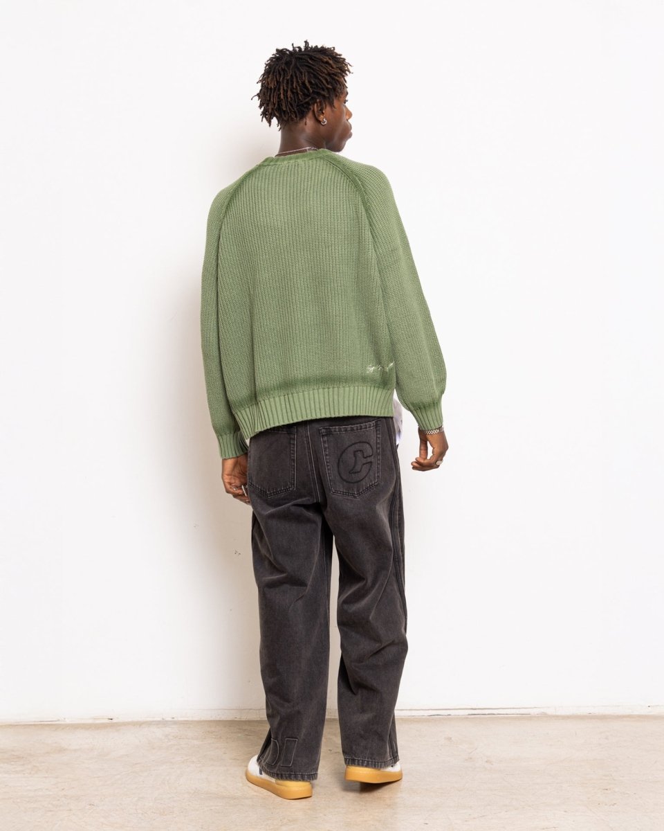 Green knit sweater | Coolway Sneakers Brand
