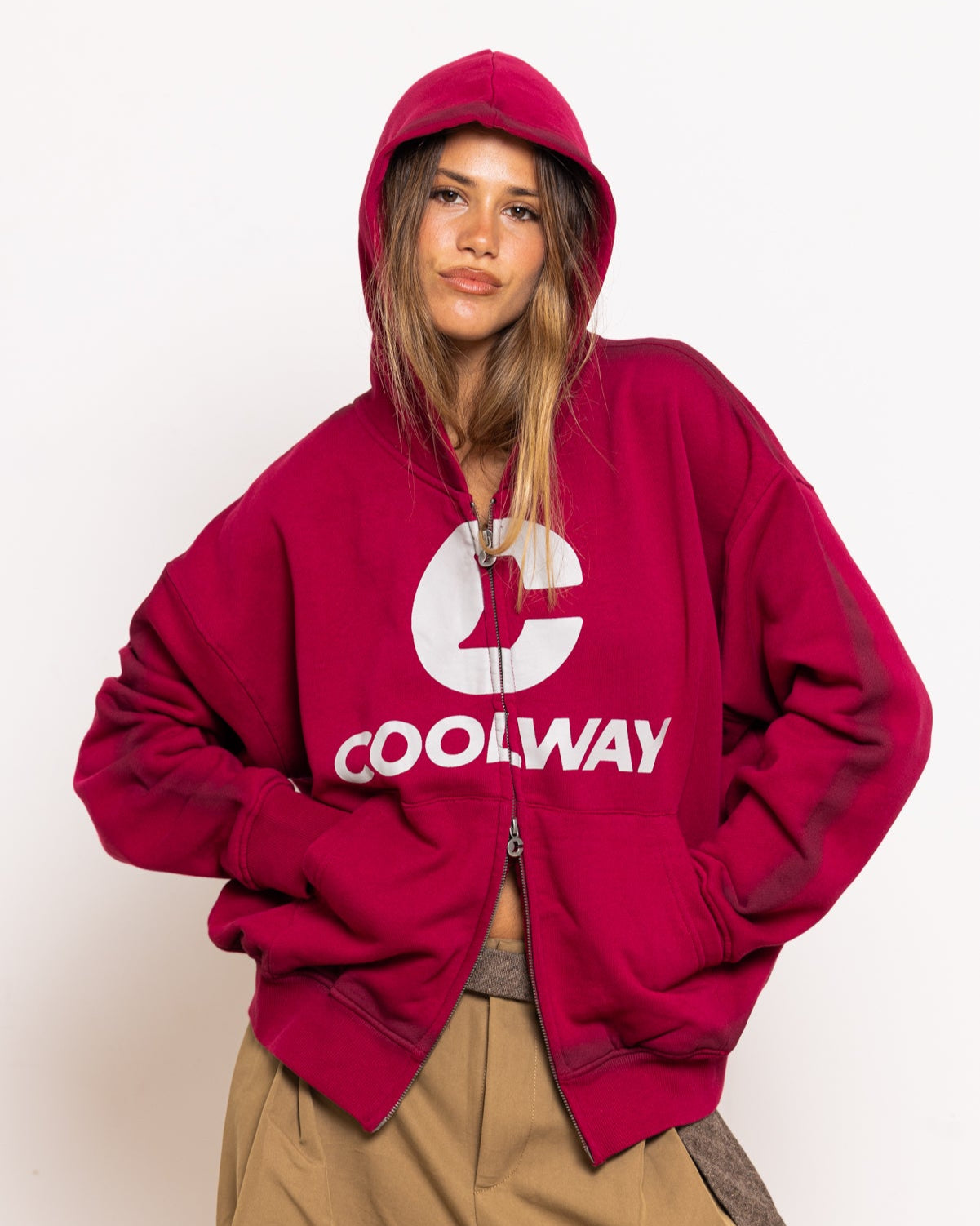 Break Wine Zipper Hoodie