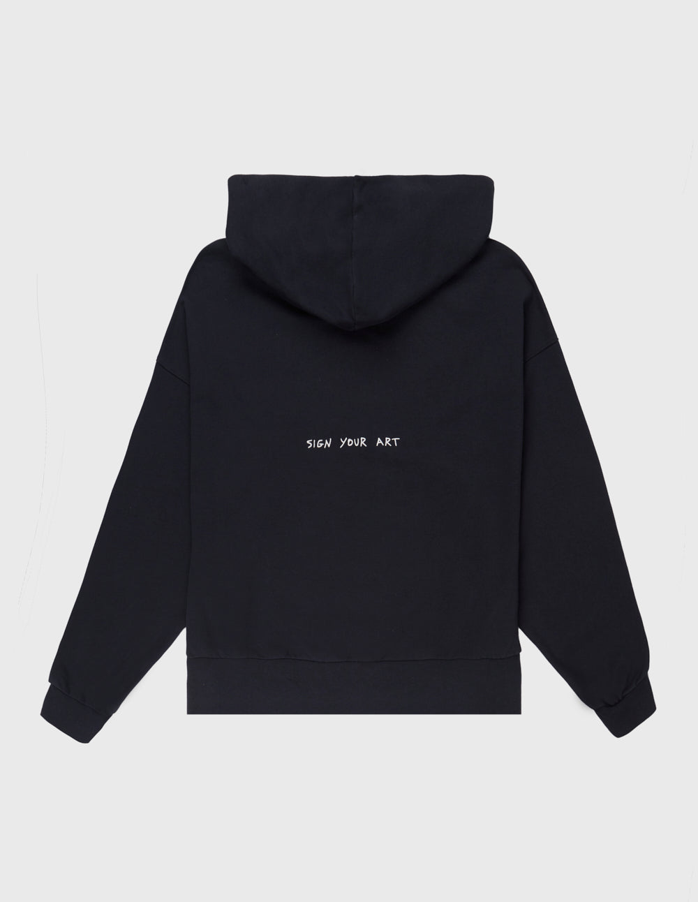 ROOMY BLACK HOODIE