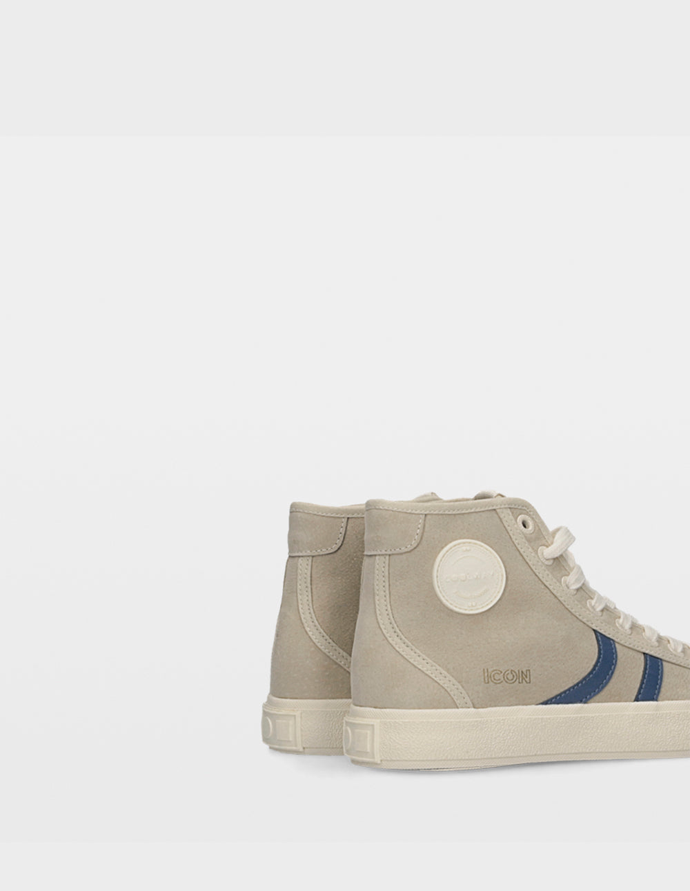 ICON-HI BEIGE/BLUE LEATHER MUJER
