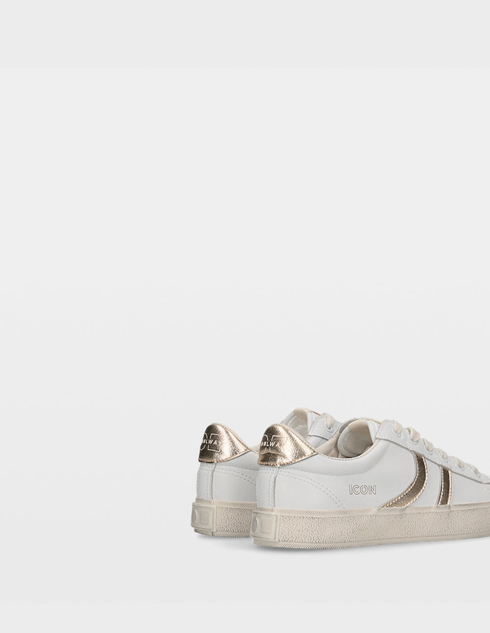ICON-NOW WHITE/GOLD LEATHER MUJER