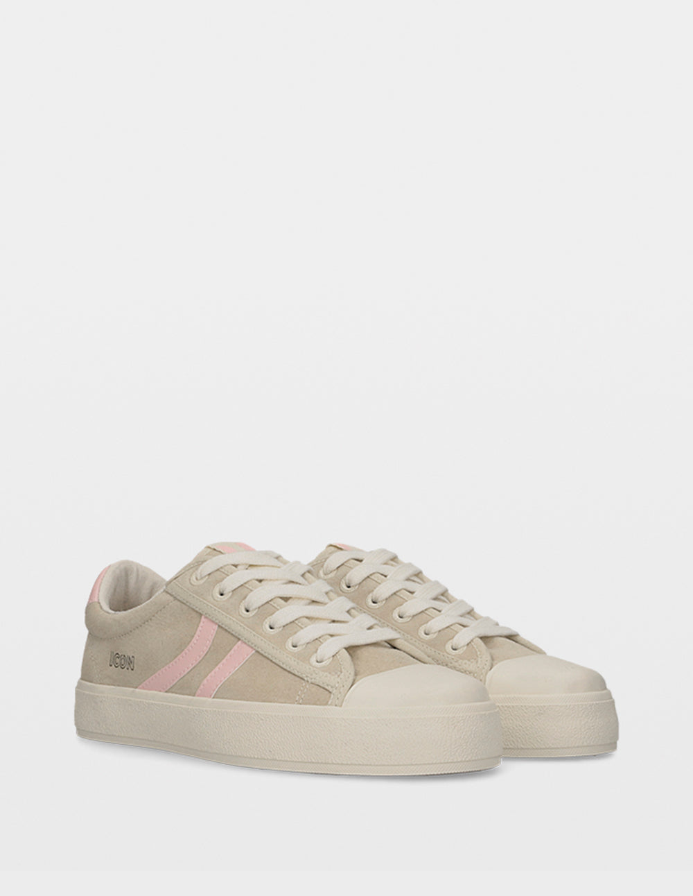 ICON-ONE BEIGE/PINK LEATHER MUJER