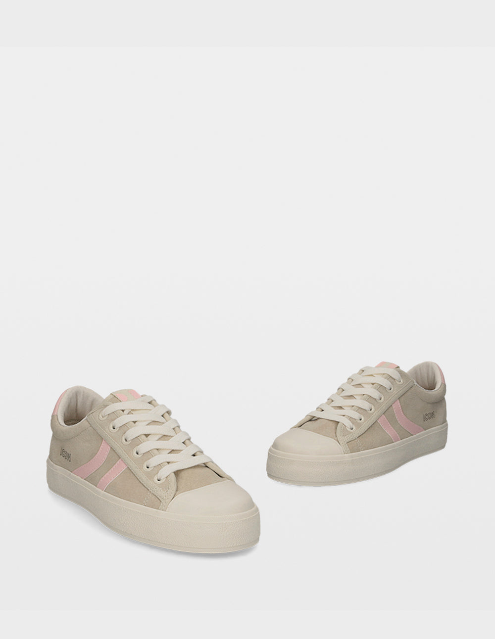 ICON-ONE BEIGE/PINK LEATHER WOMEN